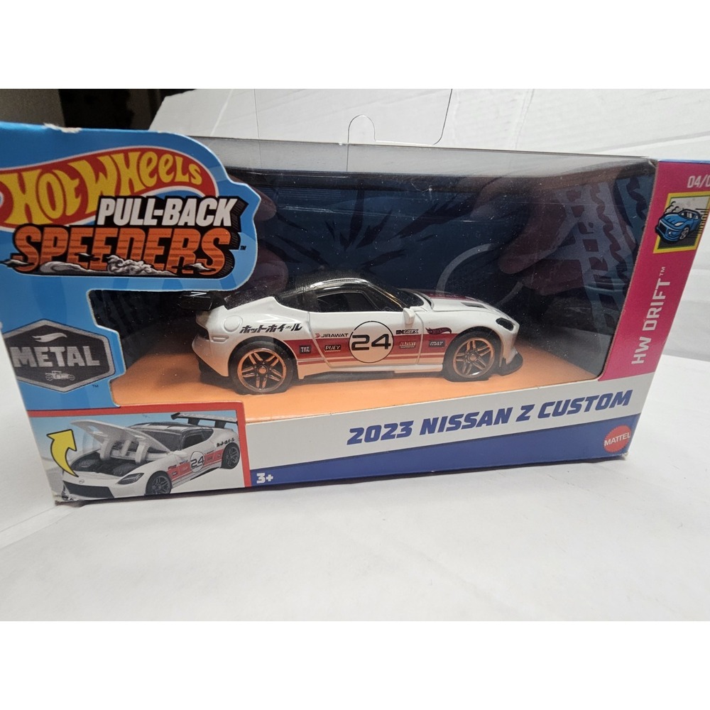 Hot Wheels Pull Back Speeders HW Drift 2023 Nissan Z Custom 1:43 Scale